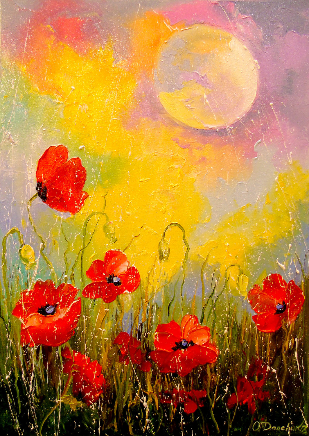 1000 Pieces Jigsaw Puzzle - Poppies in the Moonlight (1823)