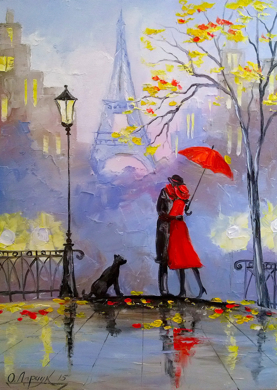 1000 Pieces Jigsaw Puzzle - Rainy Day in Paris (1832)