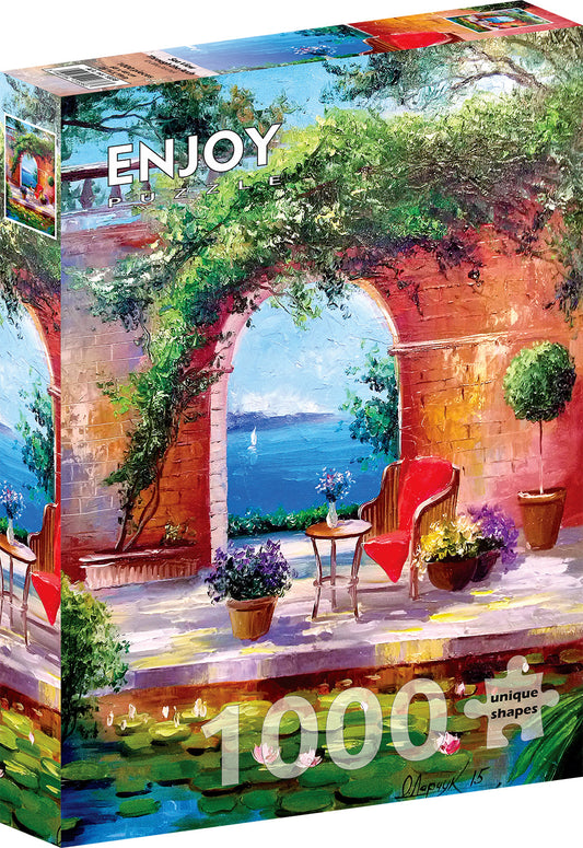 1000 Pieces Jigsaw Puzzle - Sea View Through the Arch
