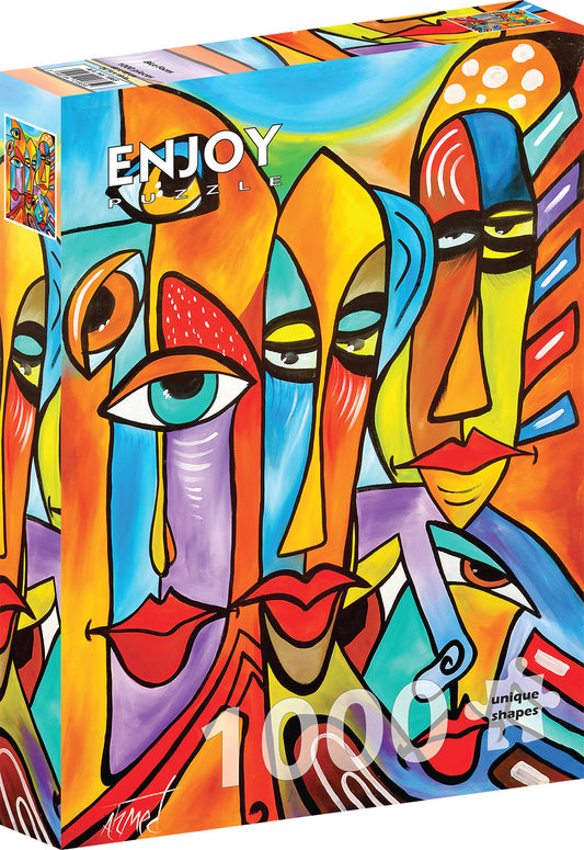 1000 Pieces Jigsaw Puzzle - Bico Faces