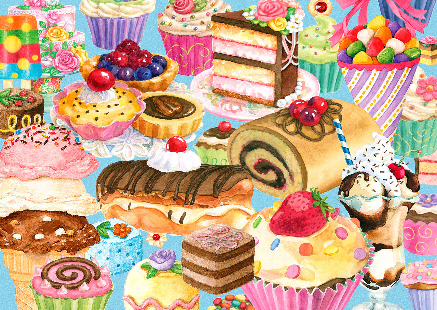 1000 Pieces Jigsaw Puzzle - Sweet Treats (1907)