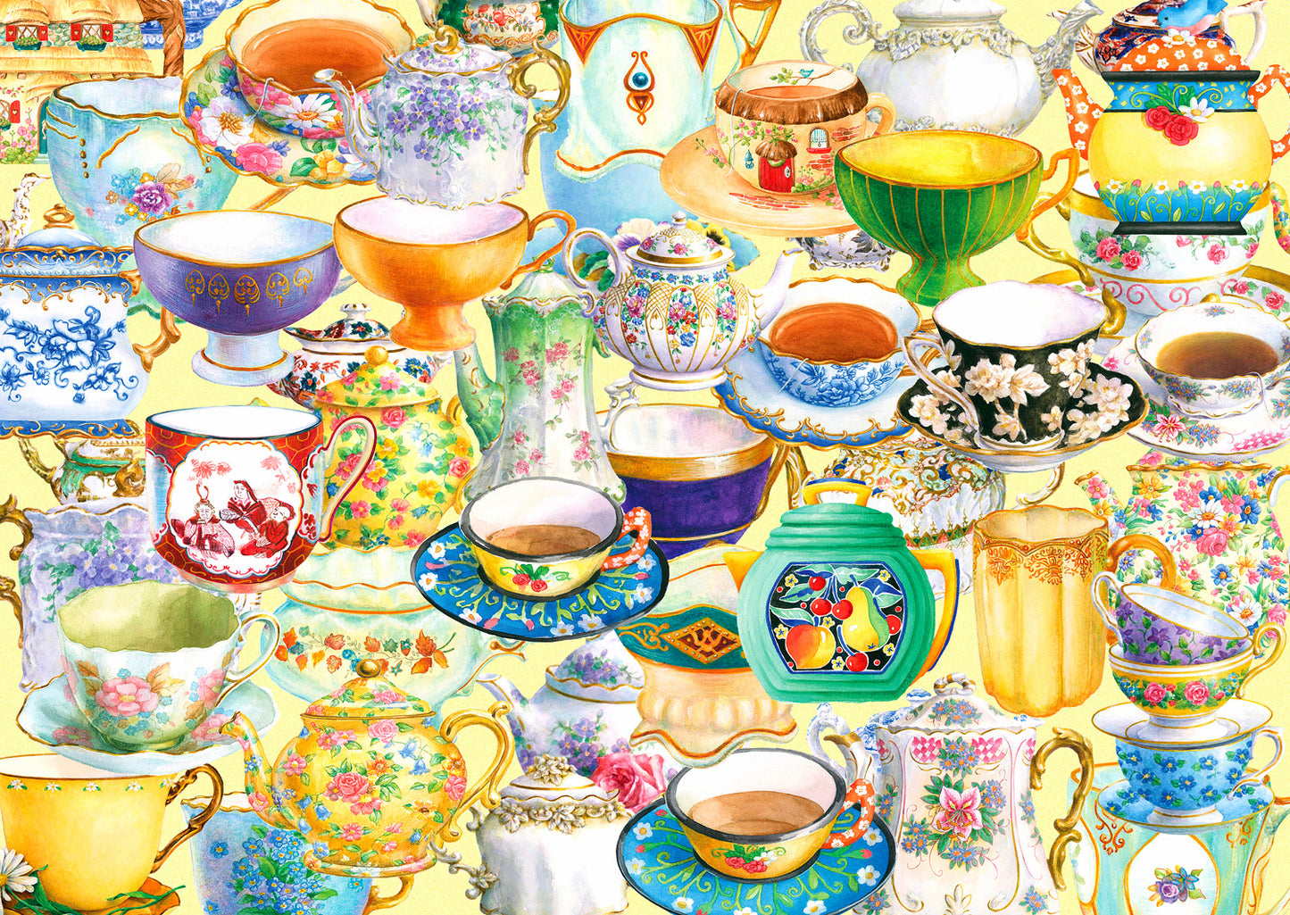 1000 Pieces Jigsaw Puzzle - Tea Time (1910)