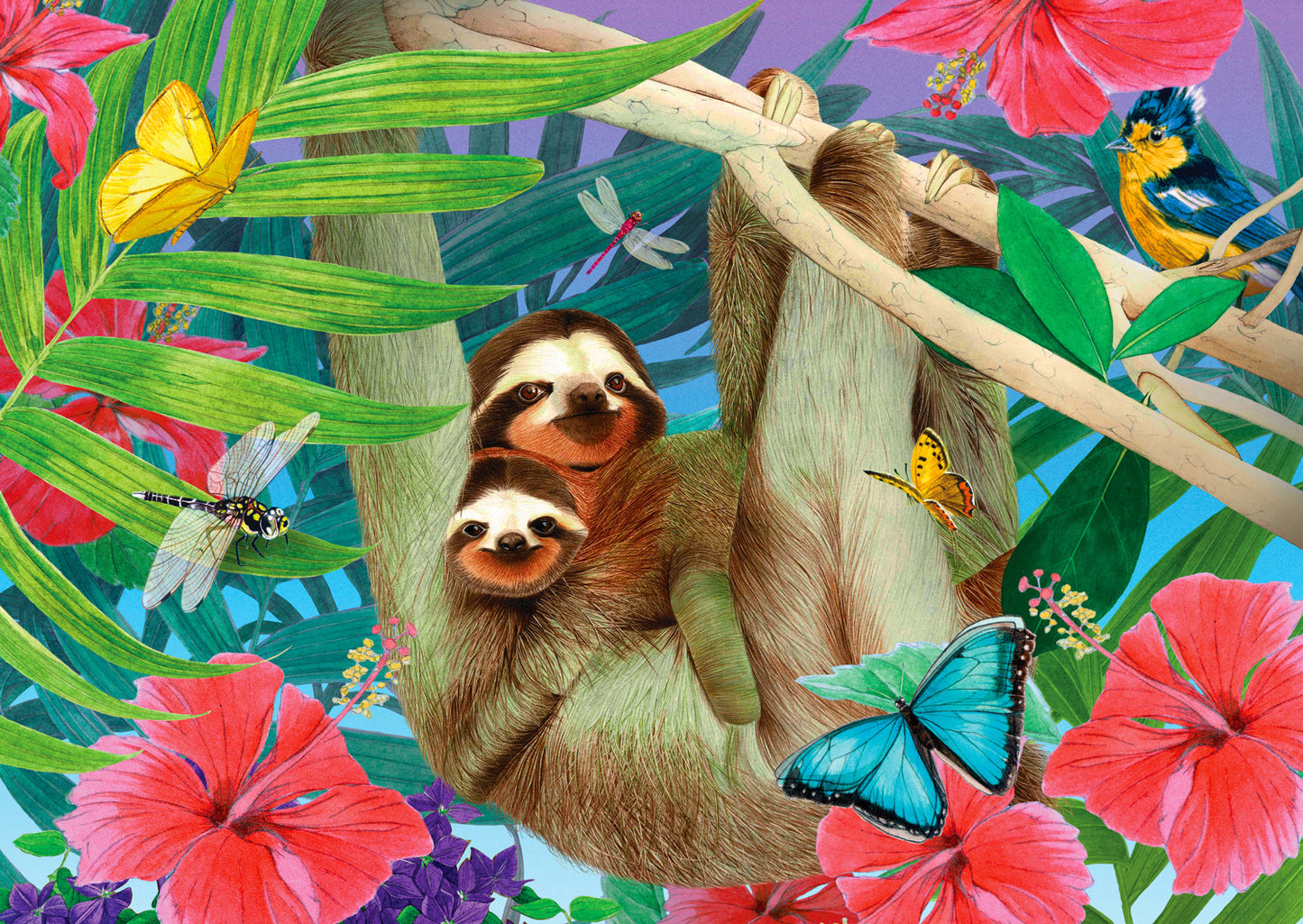 1000 Pieces Jigsaw Puzzle - Sweet Sloths (1919)