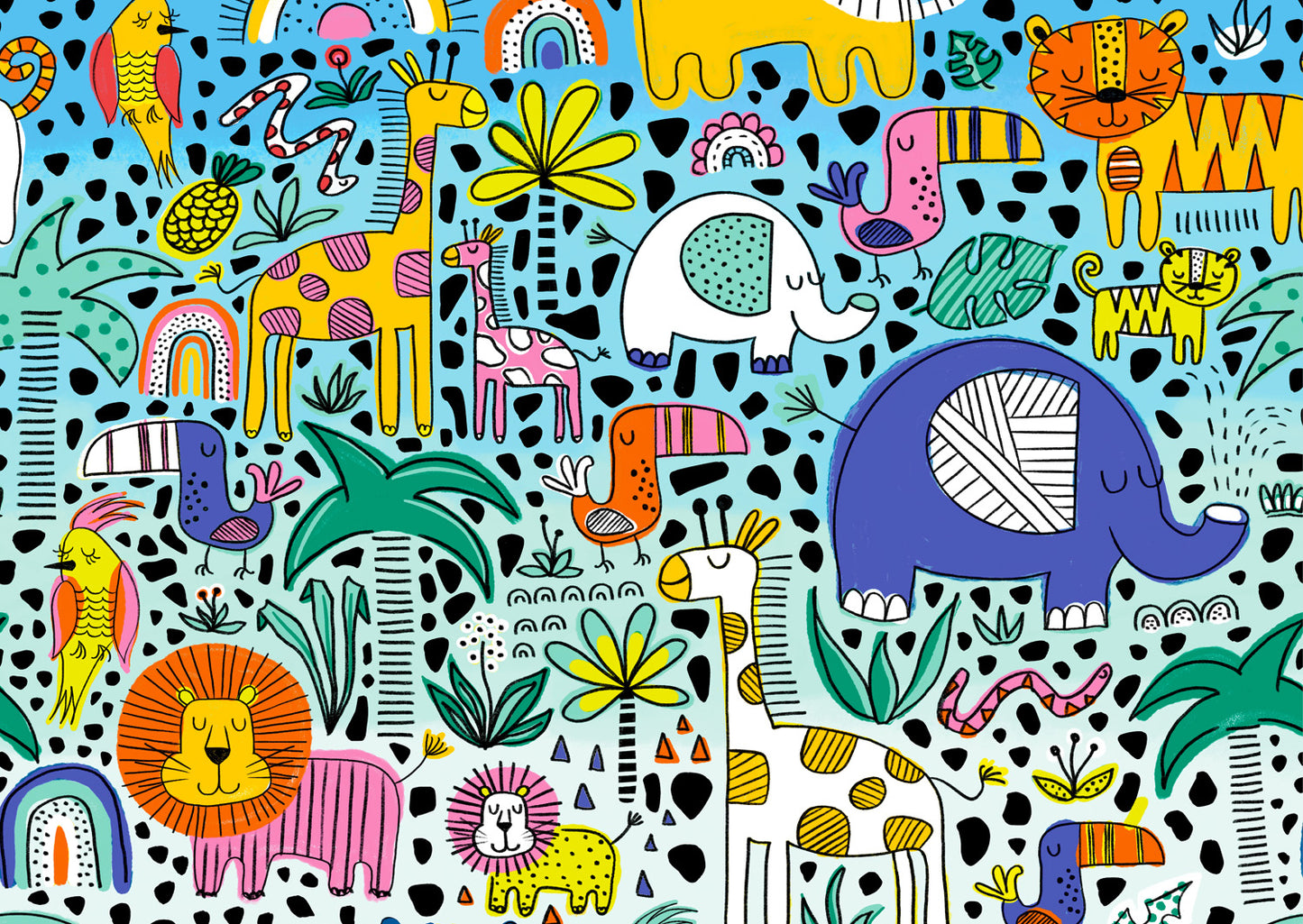 1000 Pieces Jigsaw Puzzle - Doodle Safari (1922)