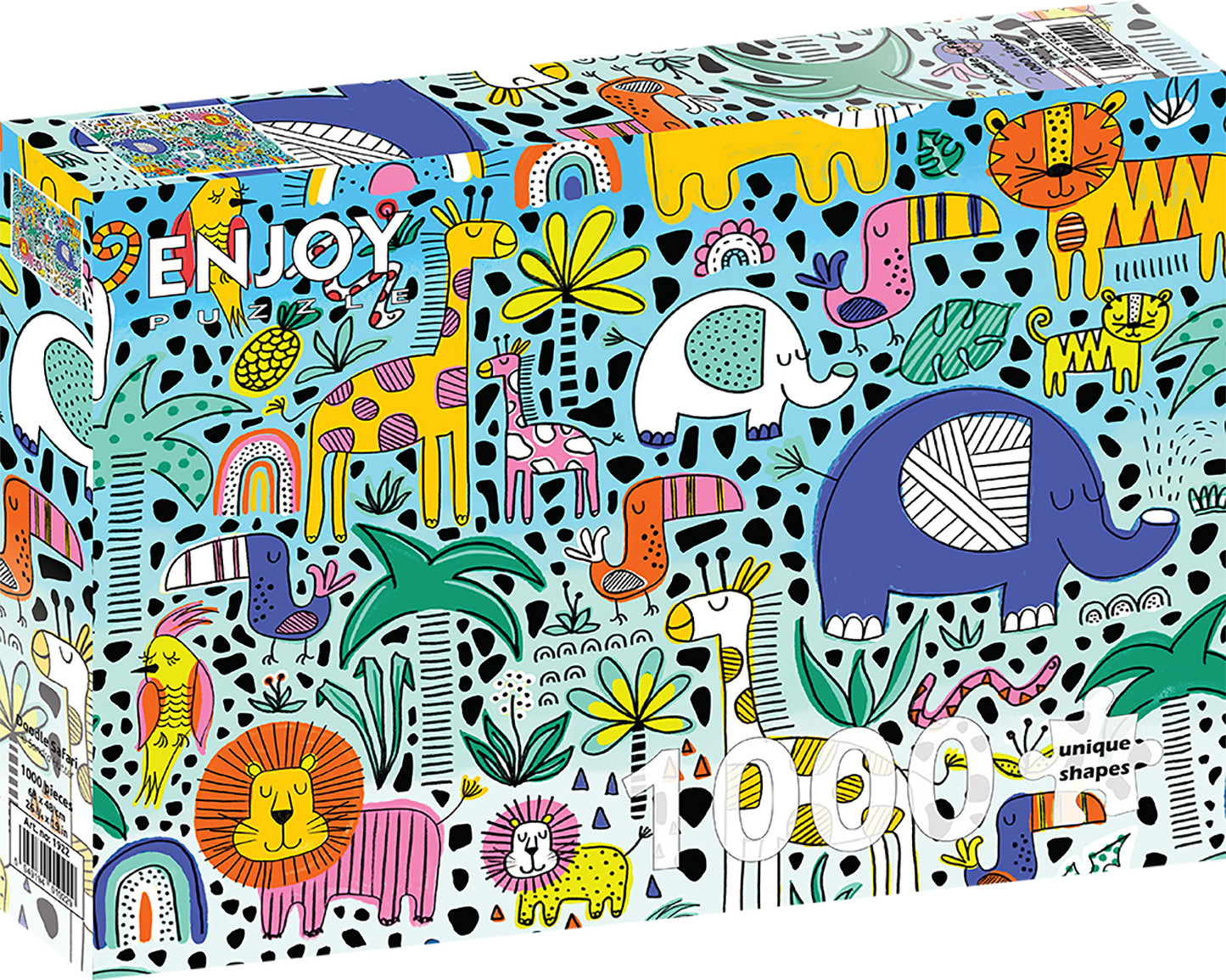 1000 Pieces Jigsaw Puzzle - Doodle Safari