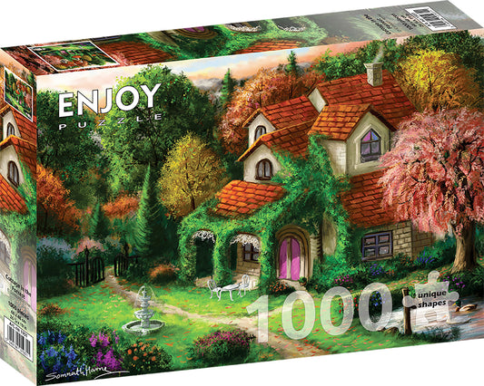 1000 Pieces Jigsaw Puzzle - Cottage in the Forrest
