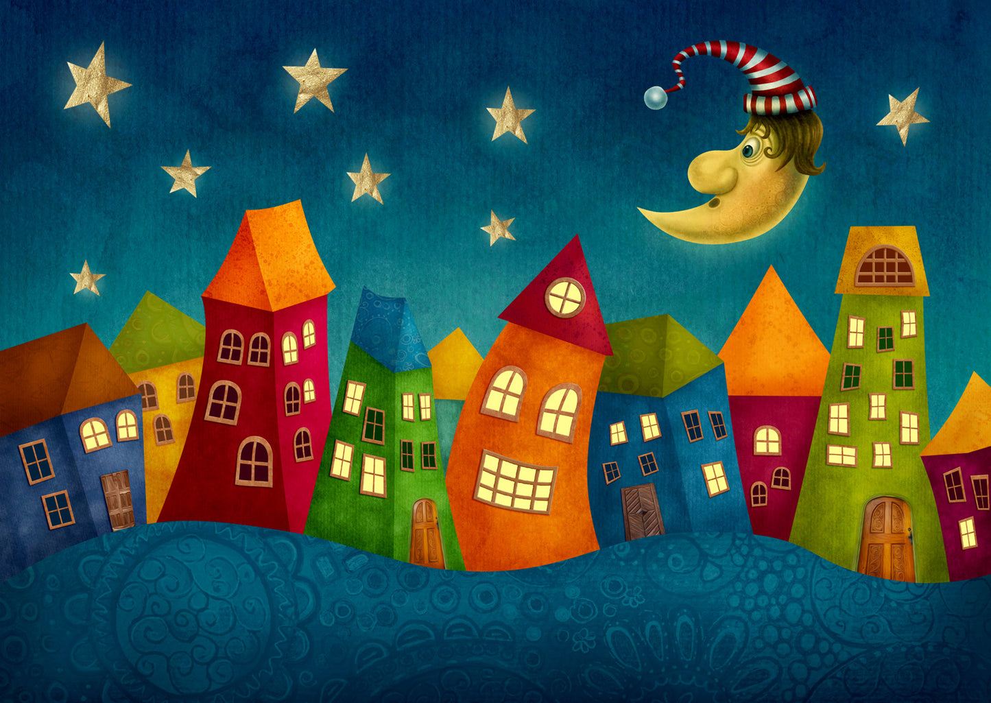 1000 Pieces Jigsaw Puzzle - Fantasy Colorful Houses (1952)