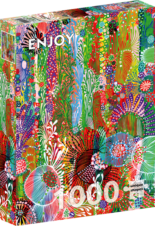 1000 Pieces Jigsaw Puzzle - Floral Curtain (2010)