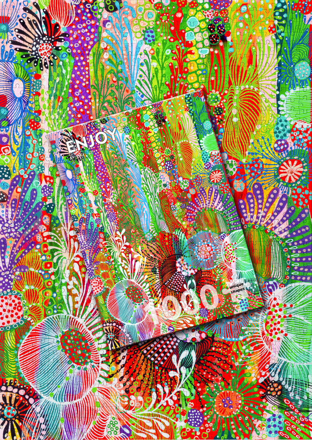 1000 Pieces Jigsaw Puzzle - Floral Curtain (2010)