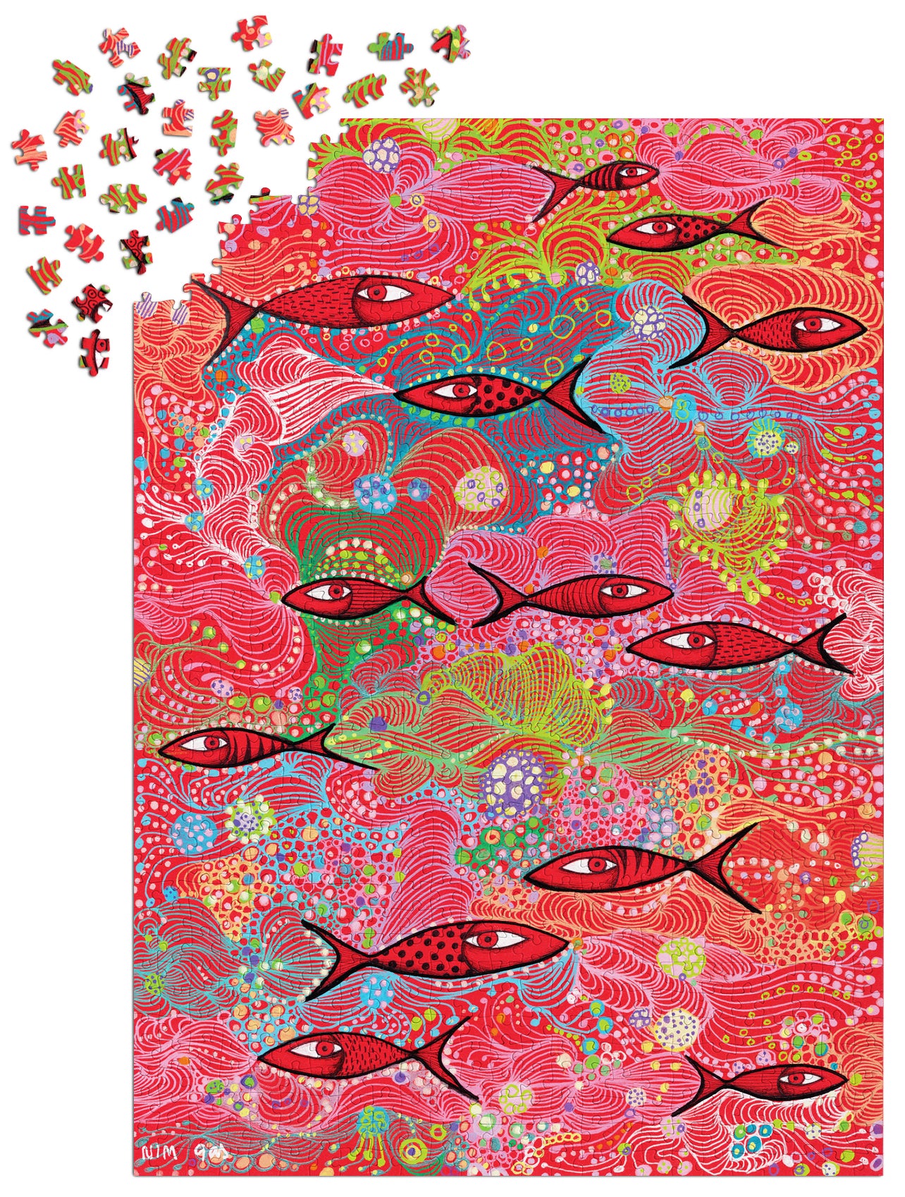 1000 Pieces Jigsaw Puzzle - Deep Red (2011)