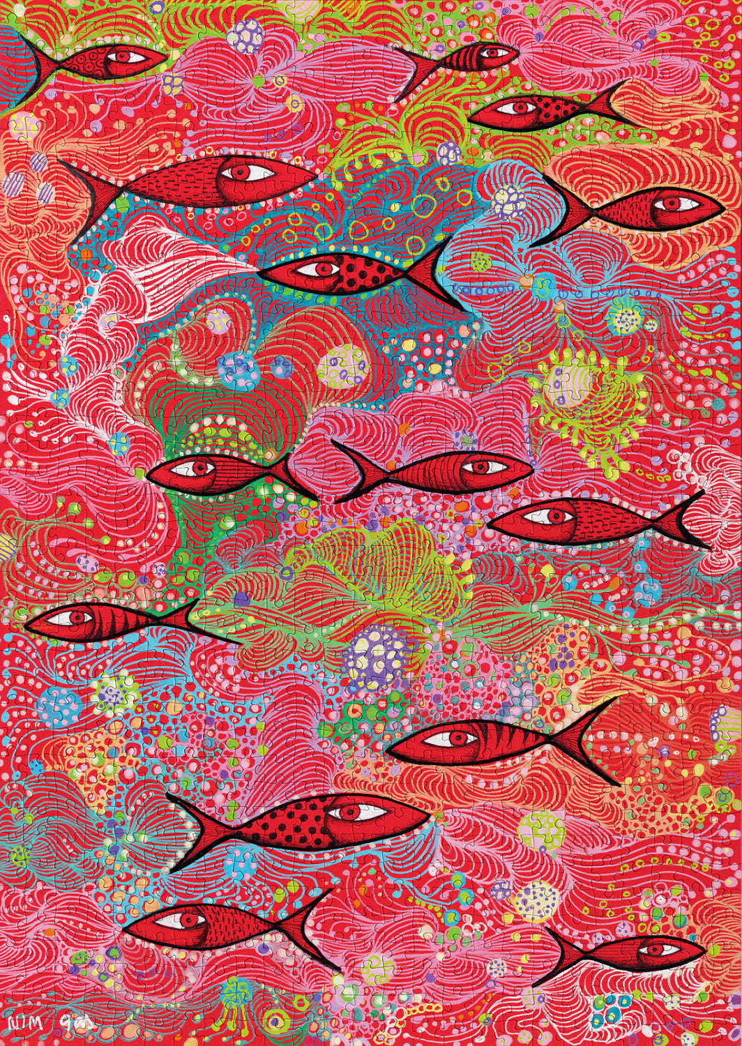 1000 Pieces Jigsaw Puzzle - Deep Red (2011)