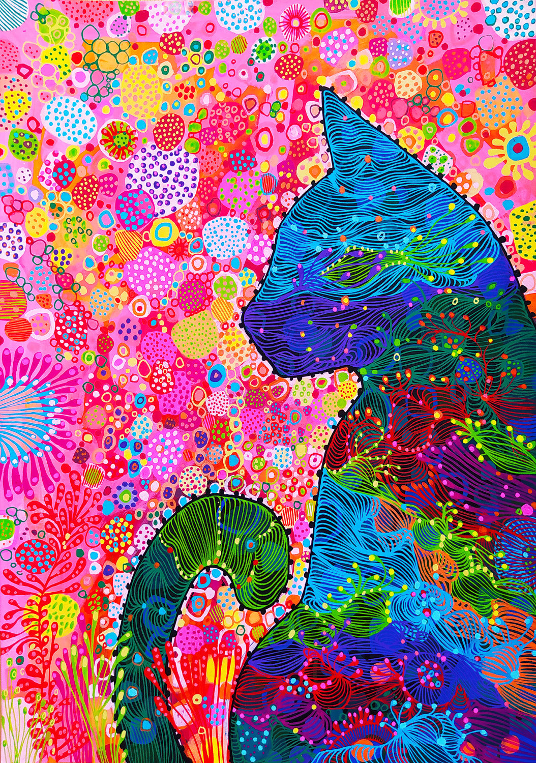 3000 Pieces Jigsaw Puzzle - Wandering Cat (2128)