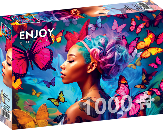 1000 Pieces Jigsaw Puzzle - Queen of Butterflies (2129)