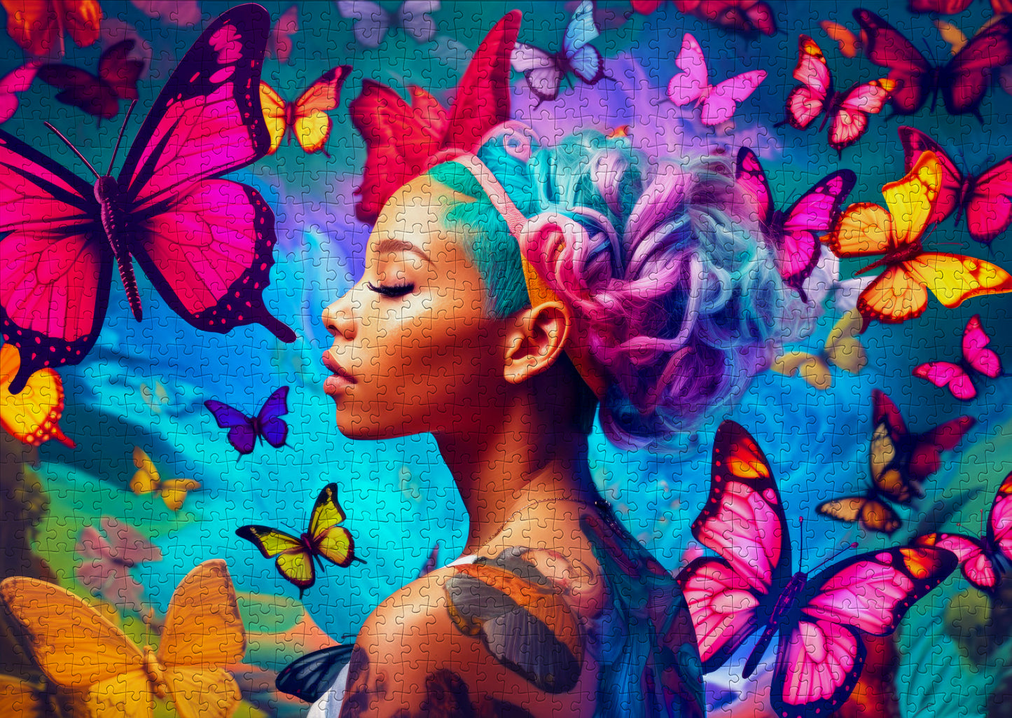 1000 Pieces Jigsaw Puzzle - Queen of Butterflies (2129)