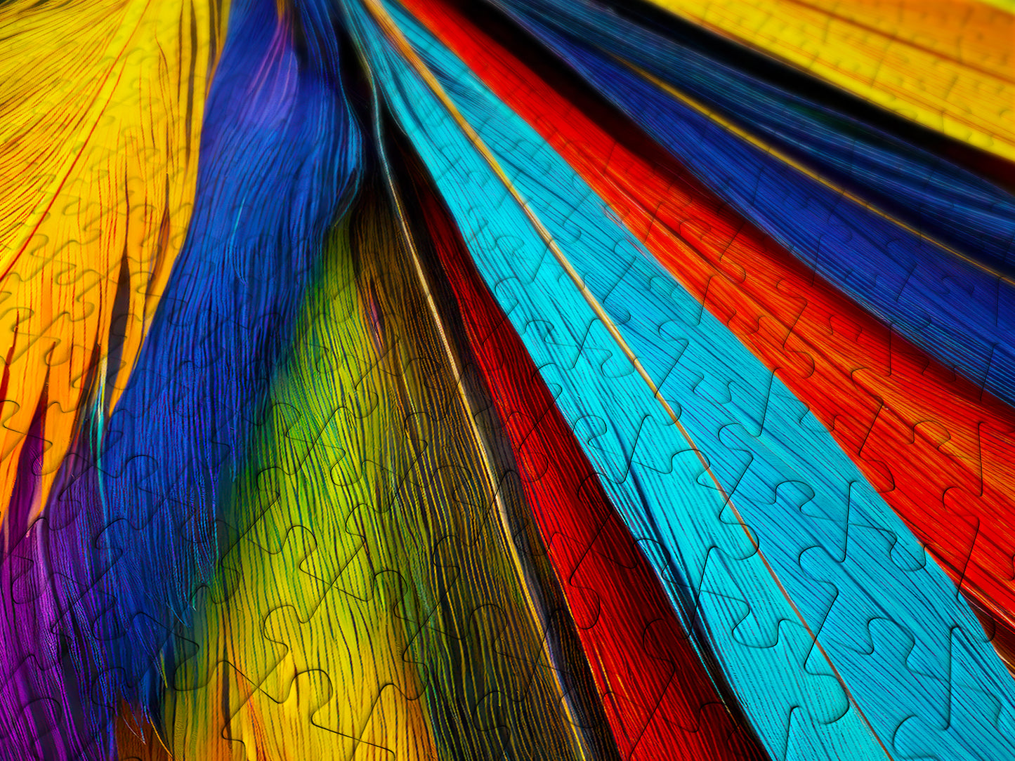 1000 Pieces Jigsaw Puzzle - Colorful Feathers (2133)