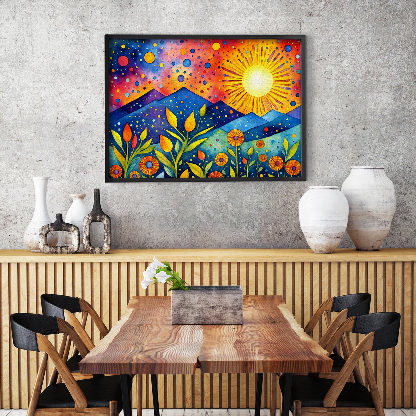 1000 Pieces Jigsaw Puzzle - Sunset Rain (2134)