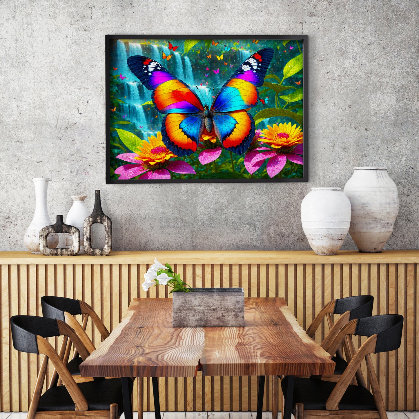 1000 Pieces Jigsaw Puzzle - Butterfly in the Forest (2135)