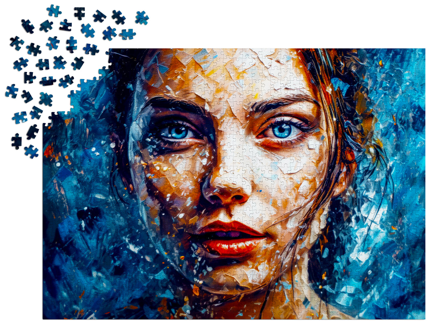 1000 Pieces Jigsaw Puzzle - Icy Gaze (2136)
