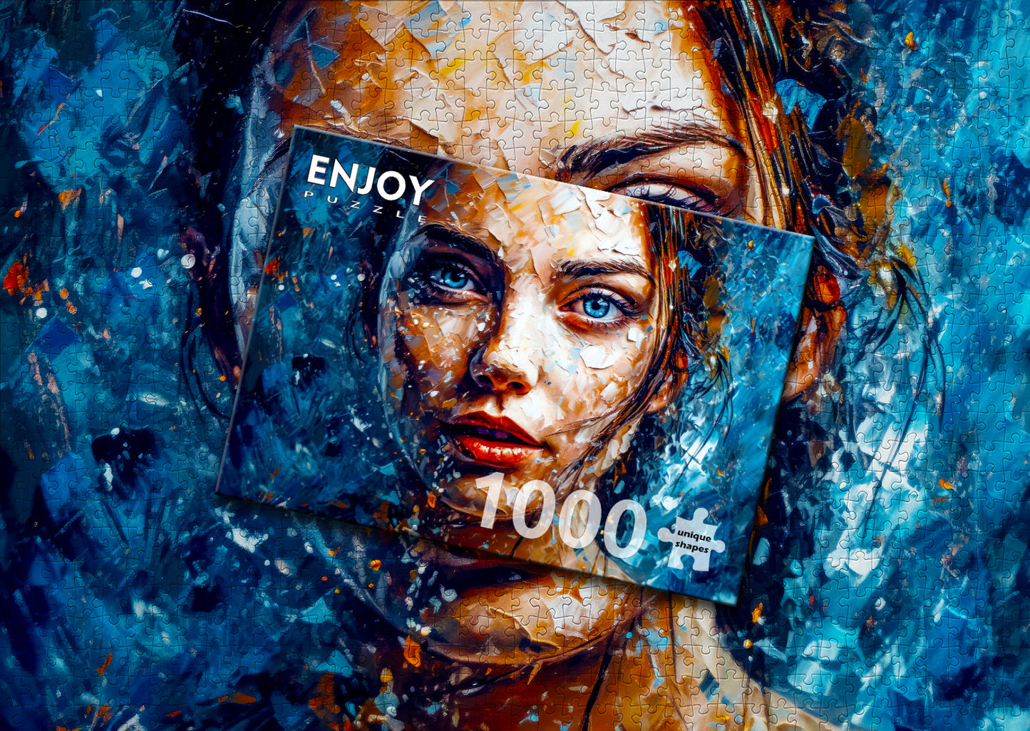 1000 Pieces Jigsaw Puzzle - Icy Gaze (2136)