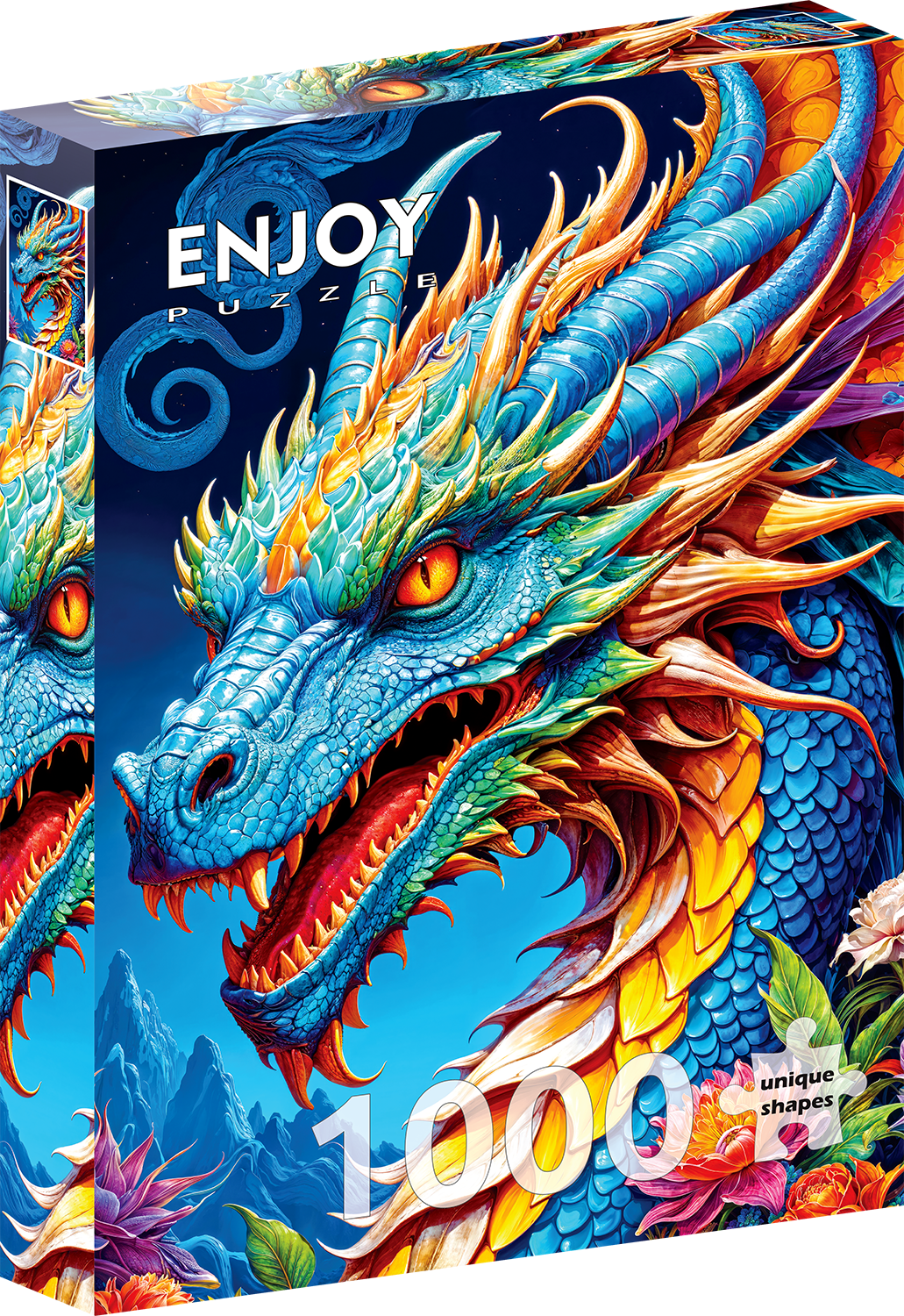 1000 Pieces Jigsaw Puzzle - Blue Dragon (2143)