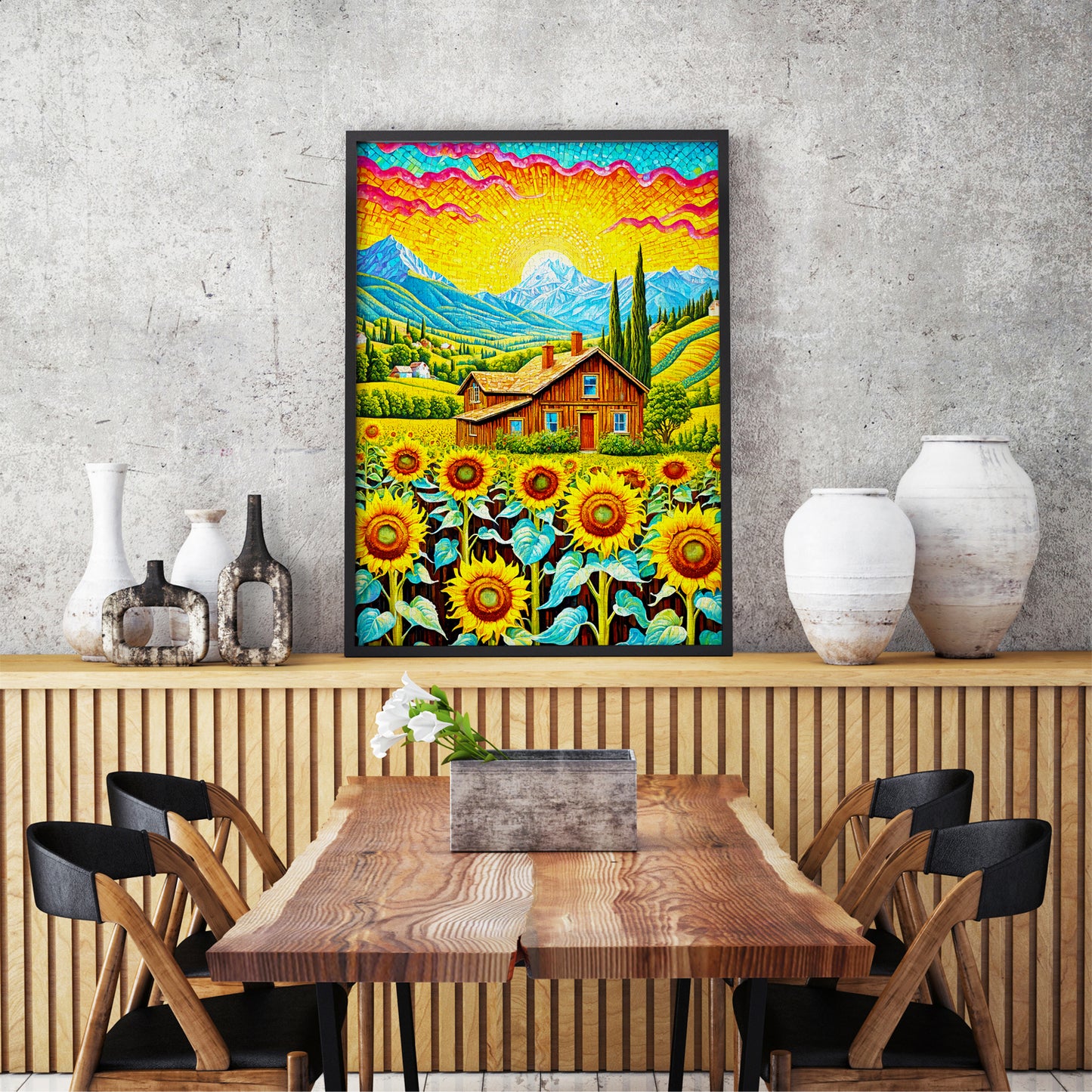 1000 Pieces Jigsaw Puzzle - Sunflower House (2145)