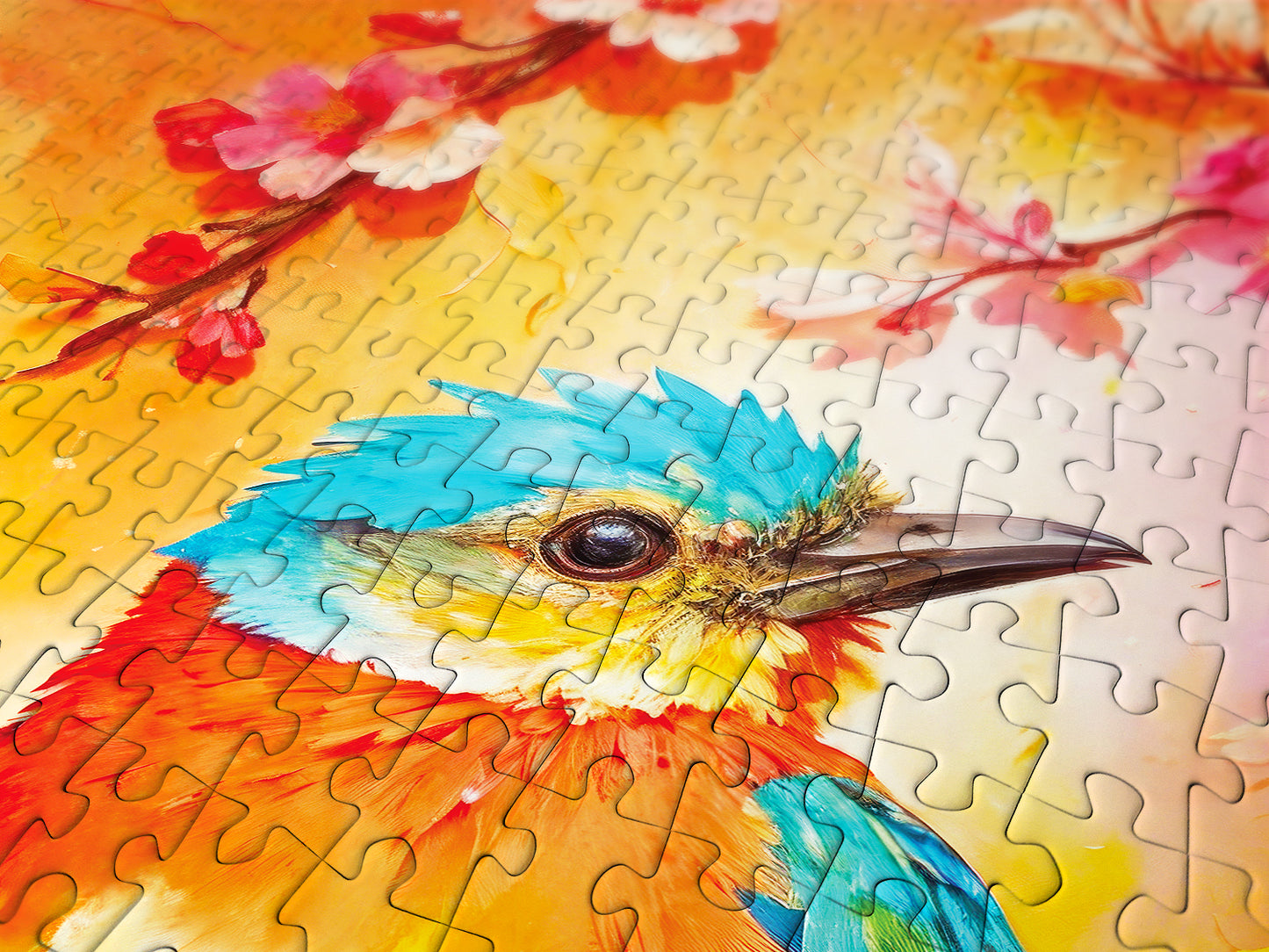 1000 Pieces Jigsaw Puzzle - Colorful Birdie (2147)