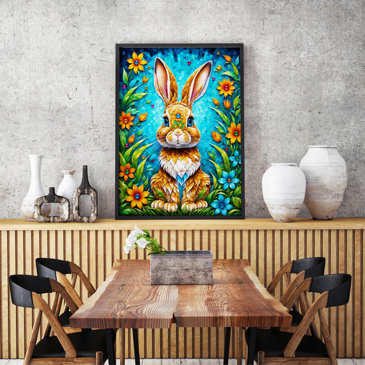 1000 Pieces Jigsaw Puzzle - Garden Bunny (2149)