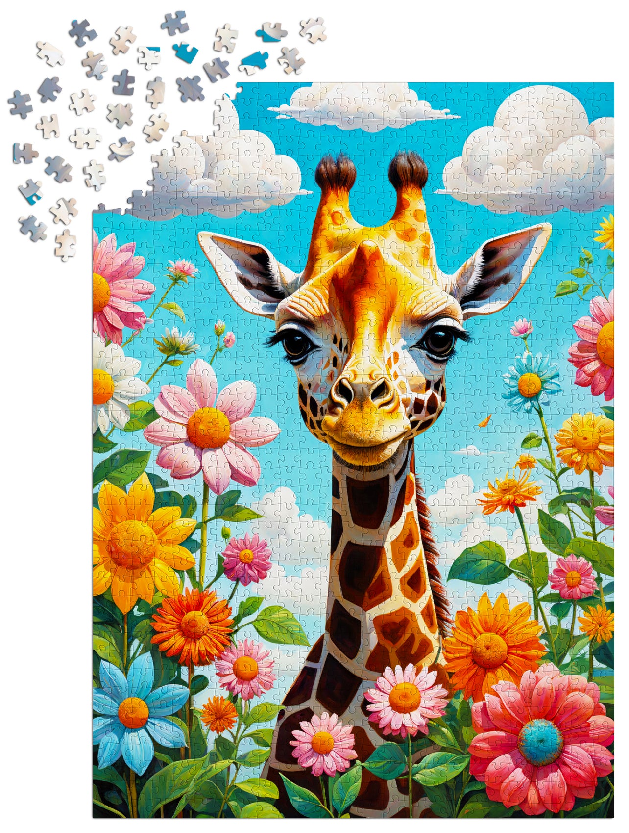 1000 Pieces Jigsaw Puzzle - Cute Giraffe (2151)