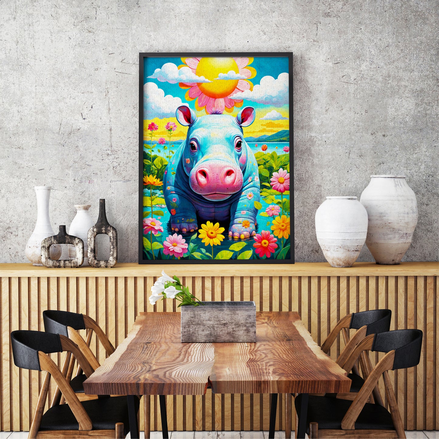 1000 Pieces Jigsaw Puzzle - Sunny Hippo (2152)