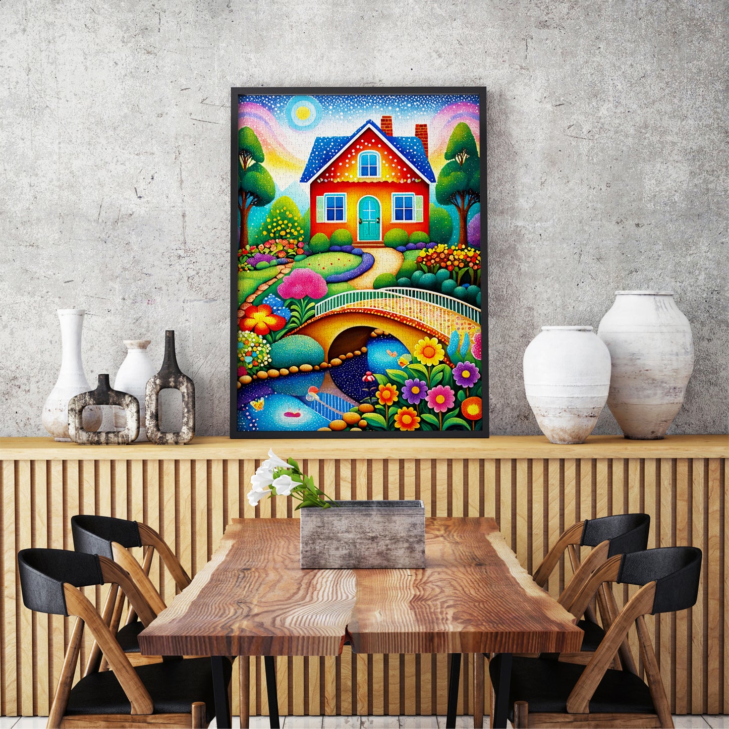1000 Pieces Jigsaw Puzzle - House of Colors (2153)