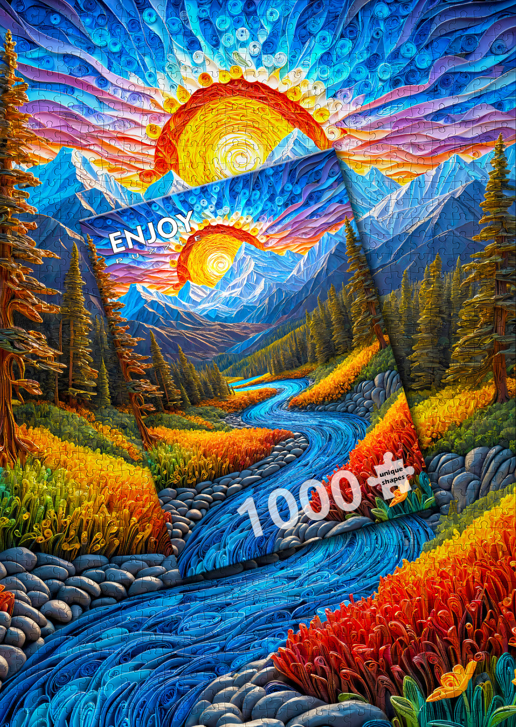 1000 Pieces Jigsaw Puzzle - Sunrise Landscape (2154)