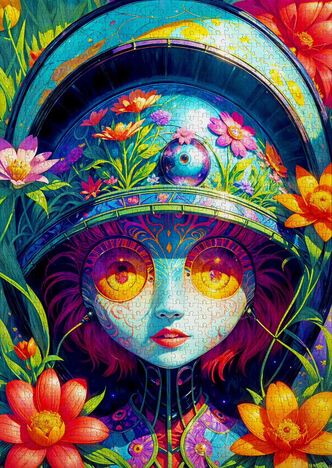 1000 Pieces Jigsaw Puzzle - Floral Warrior (2157)