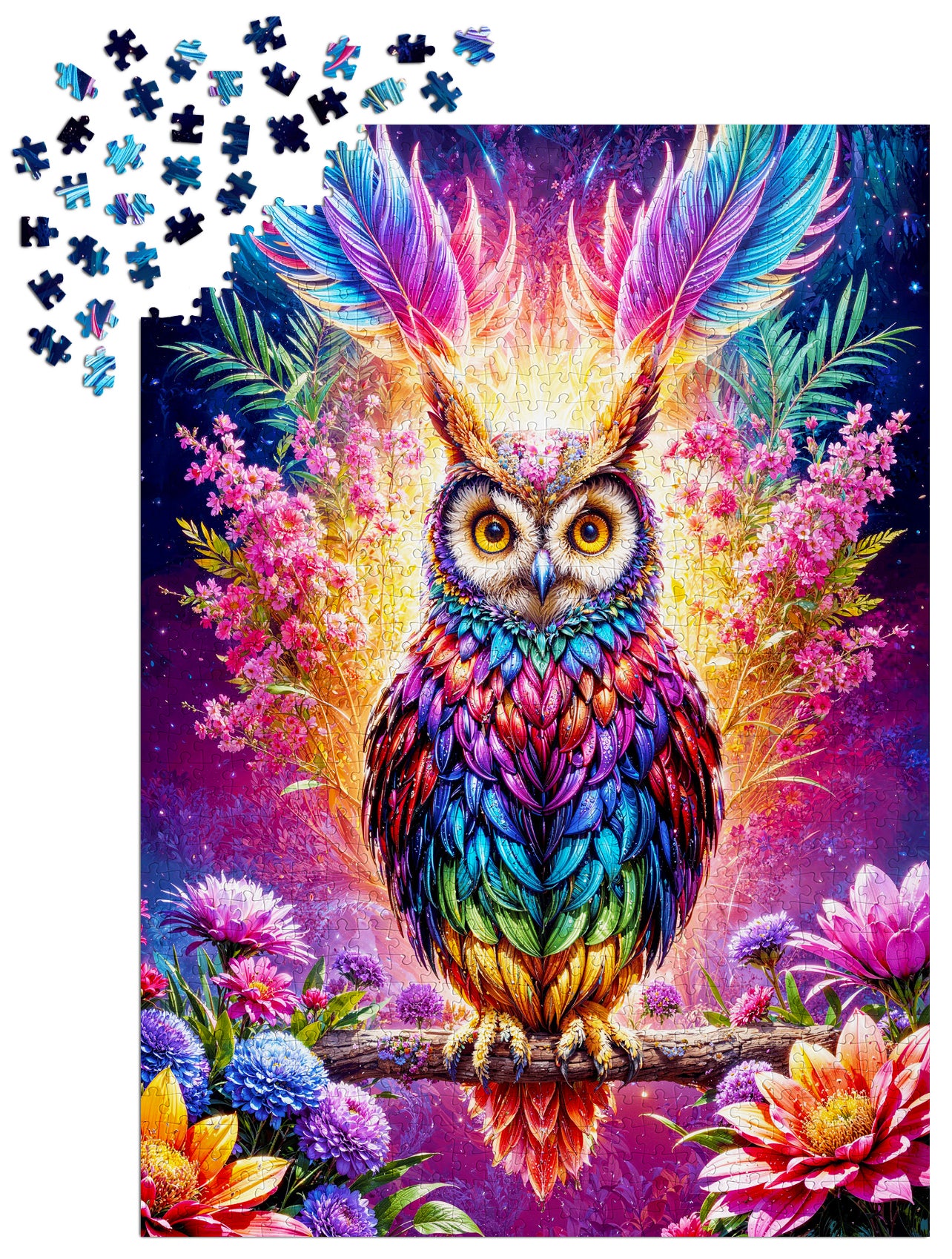1000 Pieces Jigsaw Puzzle - Neon Owl (2161)