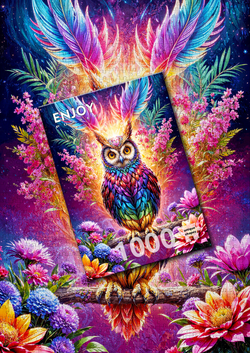 1000 Pieces Jigsaw Puzzle - Neon Owl (2161)