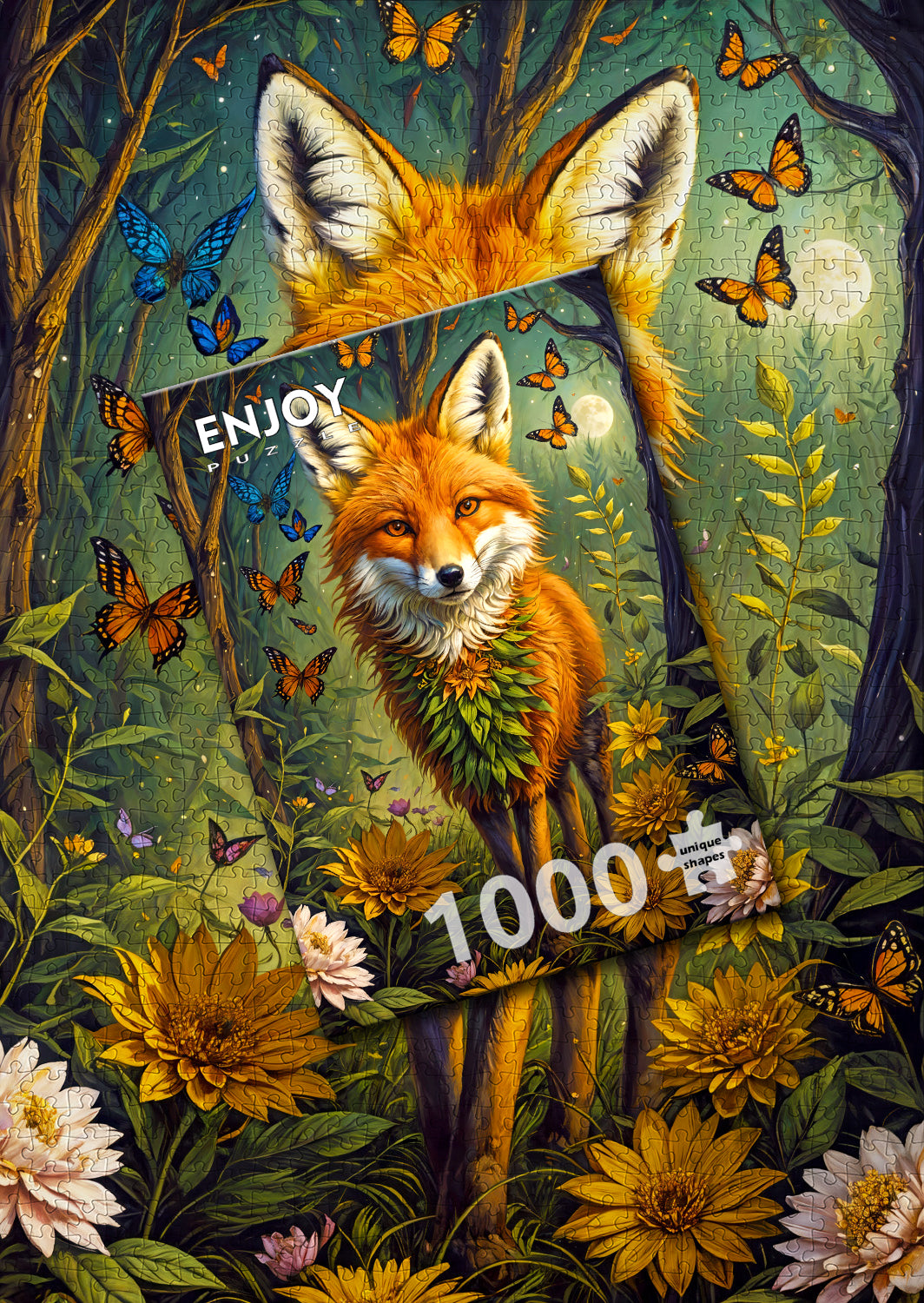 1000 Pieces Jigsaw Puzzle - Enchanted Fox (2162)