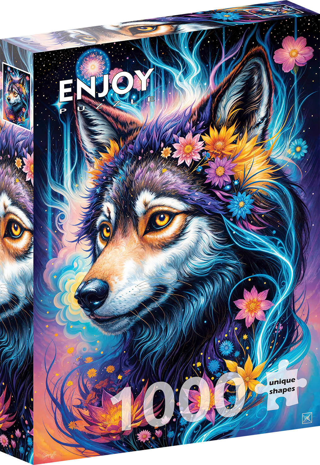 1000 Pieces Jigsaw Puzzle - Magical Wolf Portrait (2164)