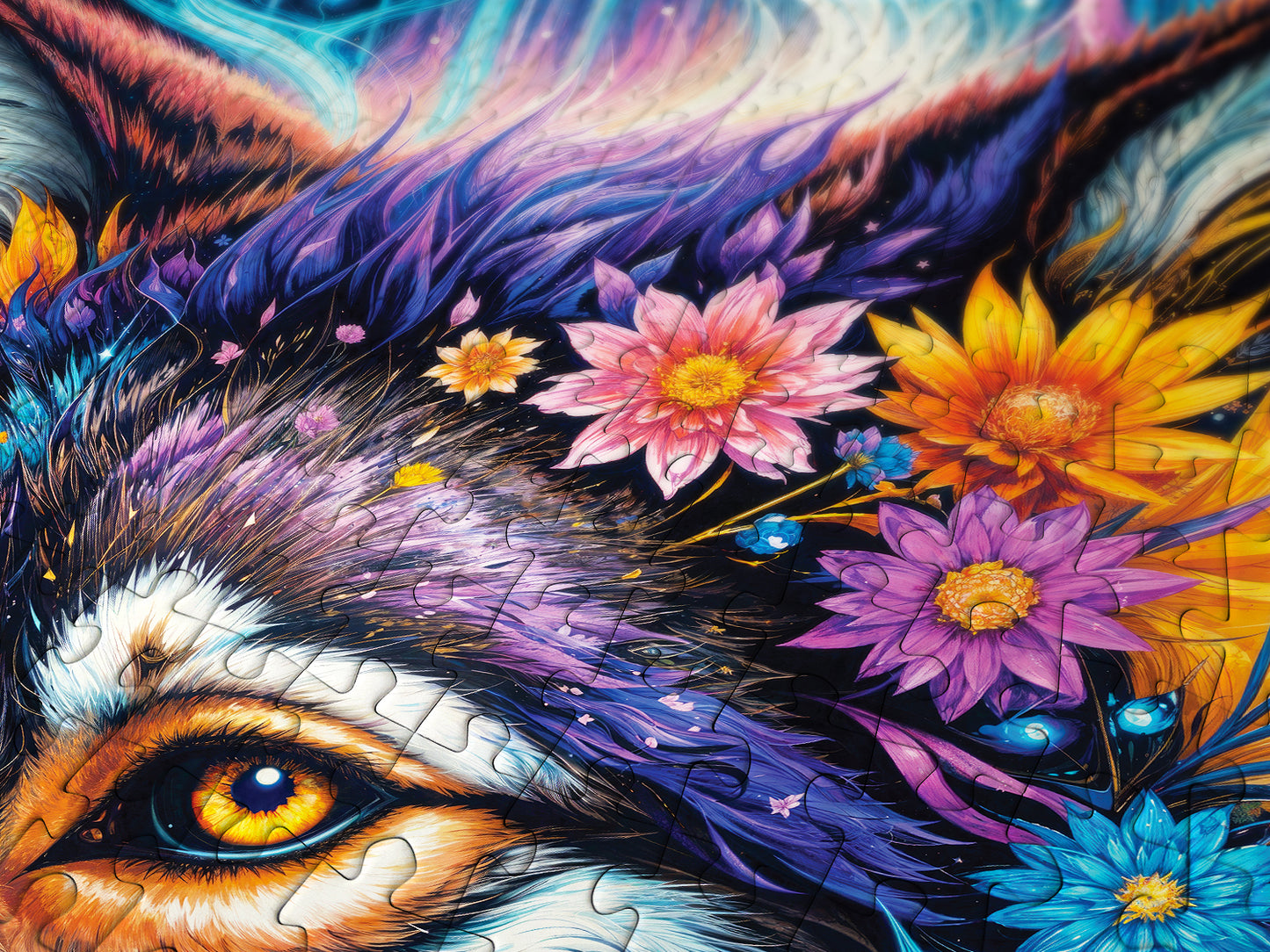 1000 Pieces Jigsaw Puzzle - Magical Wolf Portrait (2164)