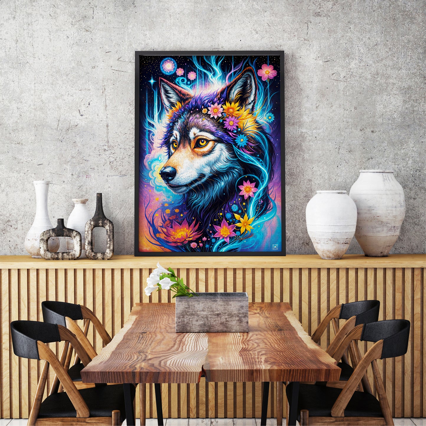 1000 Pieces Jigsaw Puzzle - Magical Wolf Portrait (2164)