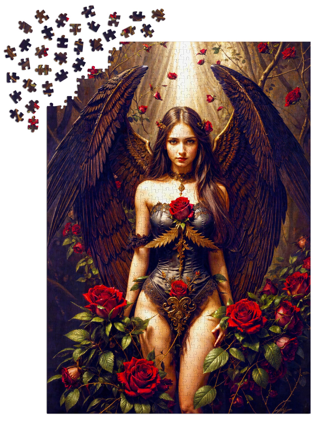 1000 Pieces Jigsaw Puzzle - Dark Angel (2170)
