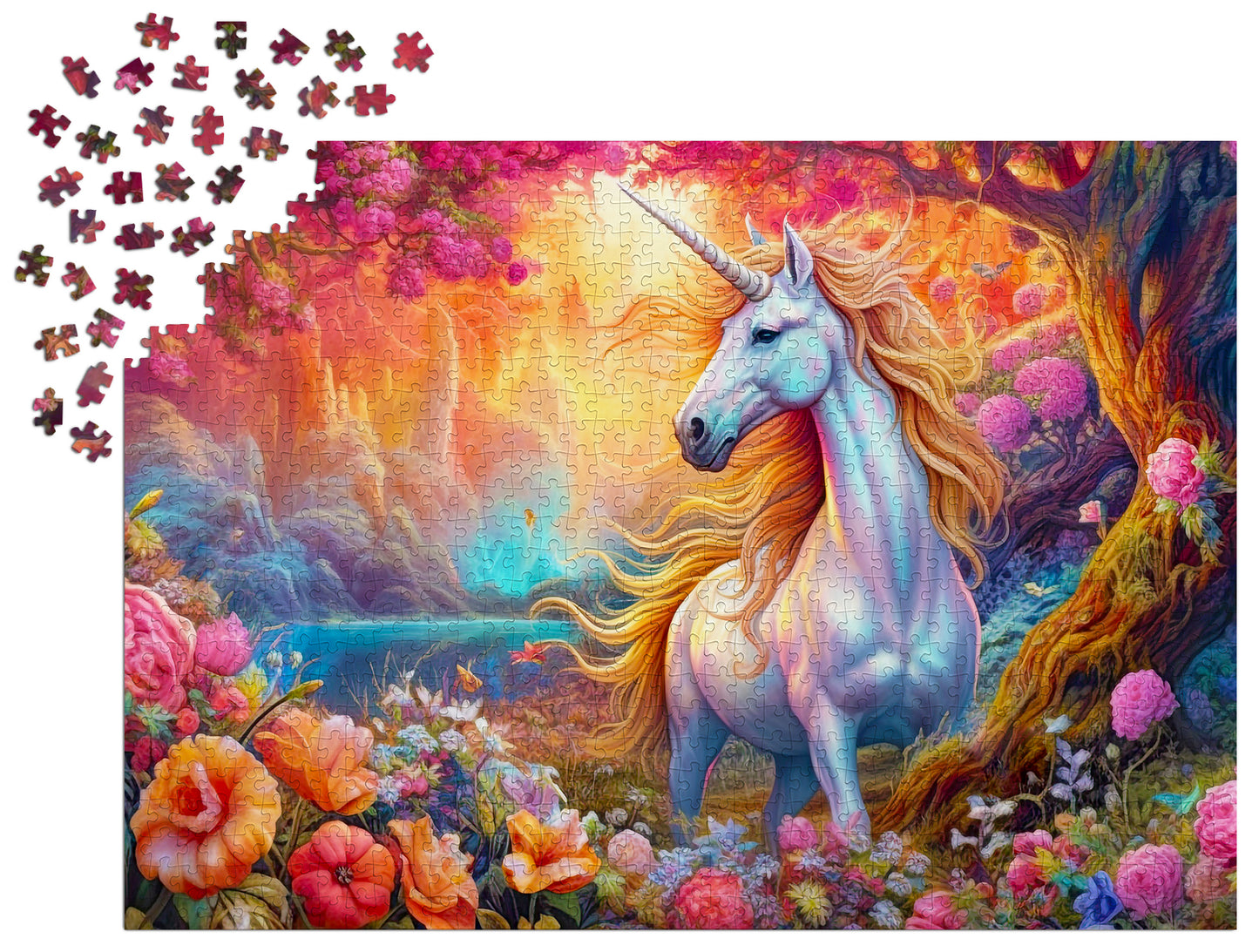 1000 Pieces Jigsaw Puzzle - Enchanted Harmony Unicorn (2185)