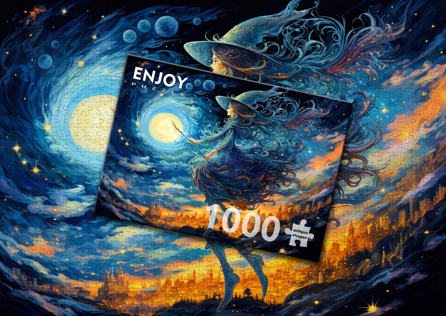 1000 Pieces Jigsaw Puzzle - Witch's Night Out (2195)