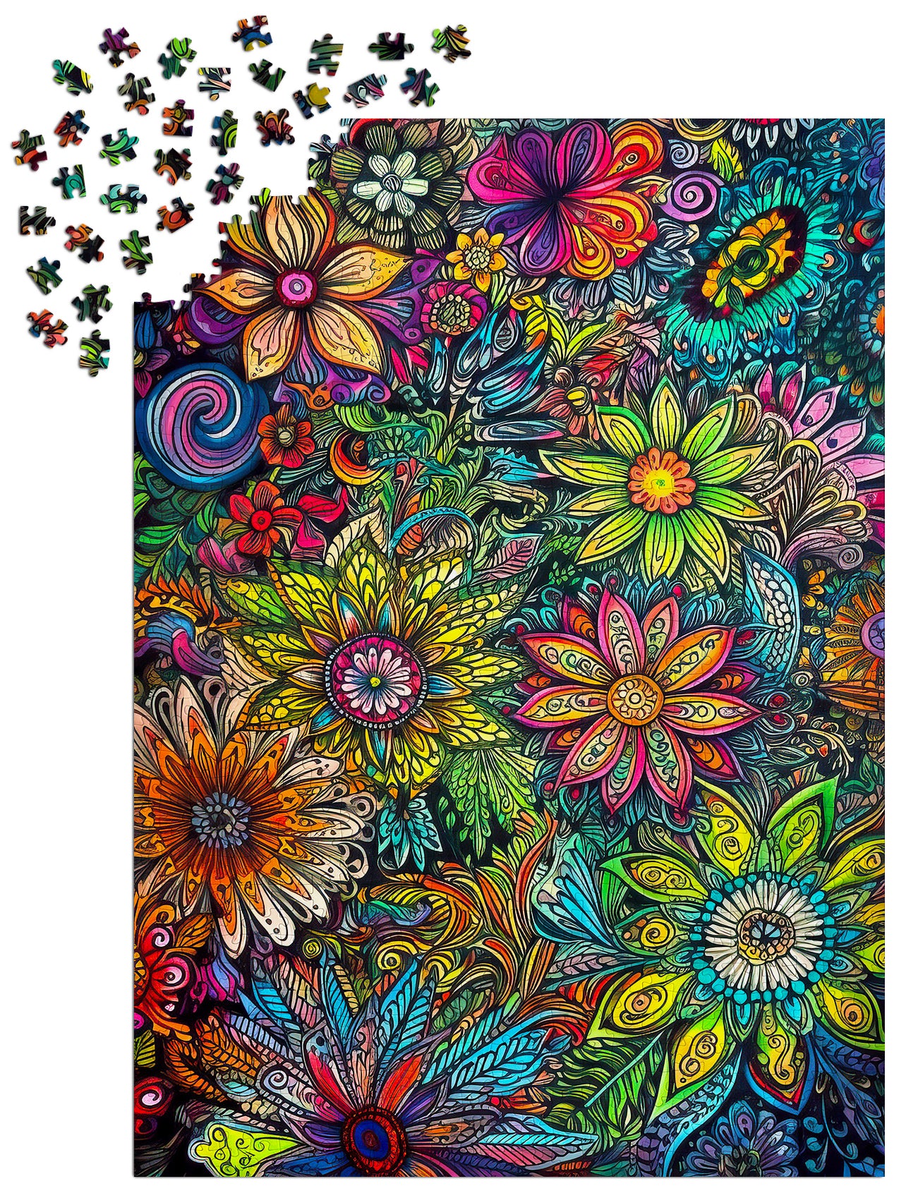 1000 Pieces Jigsaw Puzzle - Flower Power (2209)