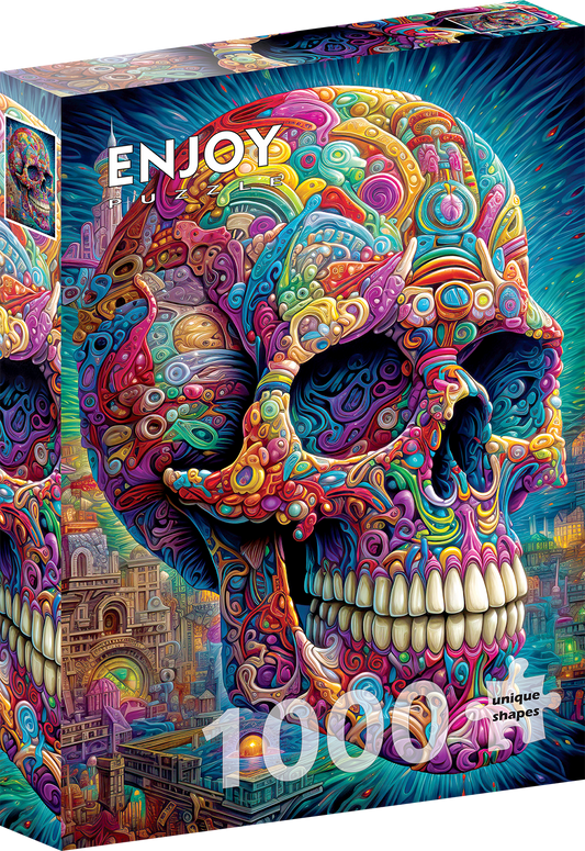 1000 Pieces Jigsaw Puzzle - Quirky Skull (2210)