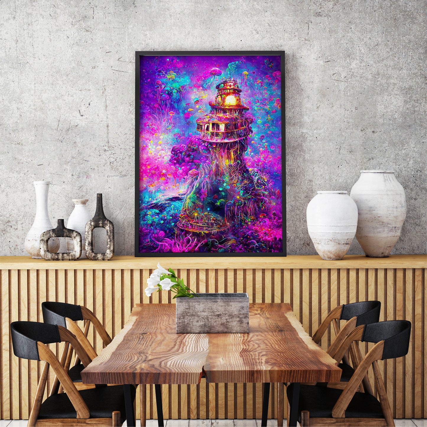 1000 Pieces Jigsaw Puzzle - Underwater Lighthouse (2216)