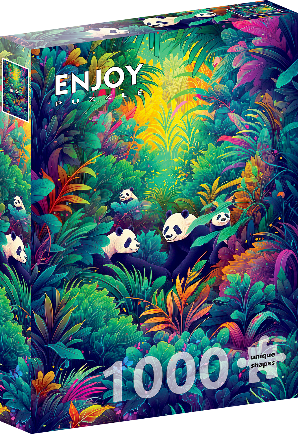 1000 Pieces Jigsaw Puzzle - Panda Haven (2220)