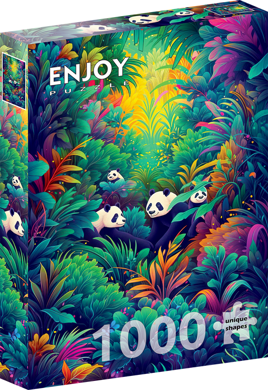 1000 Pieces Jigsaw Puzzle - Panda Haven (2220)