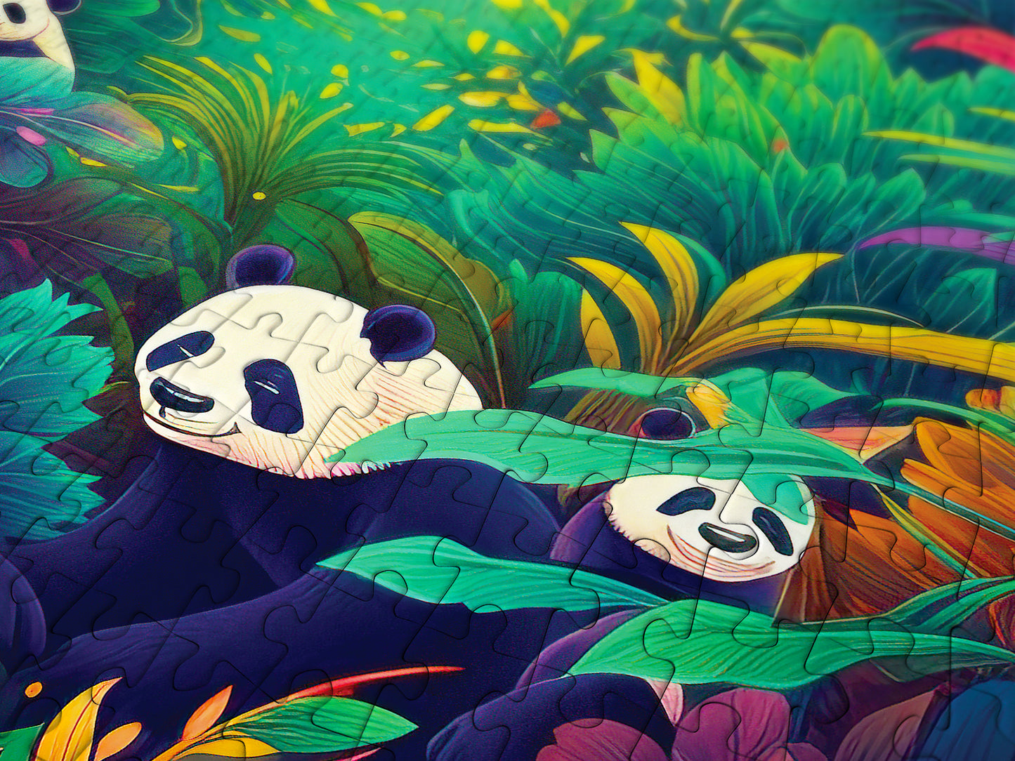 1000 Pieces Jigsaw Puzzle - Panda Haven (2220)