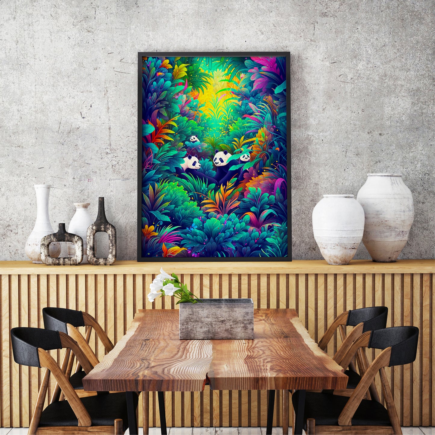 1000 Pieces Jigsaw Puzzle - Panda Haven (2220)