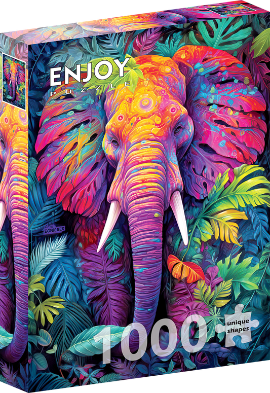 1000 Pieces Jigsaw Puzzle - Disguised Elephant (2223)