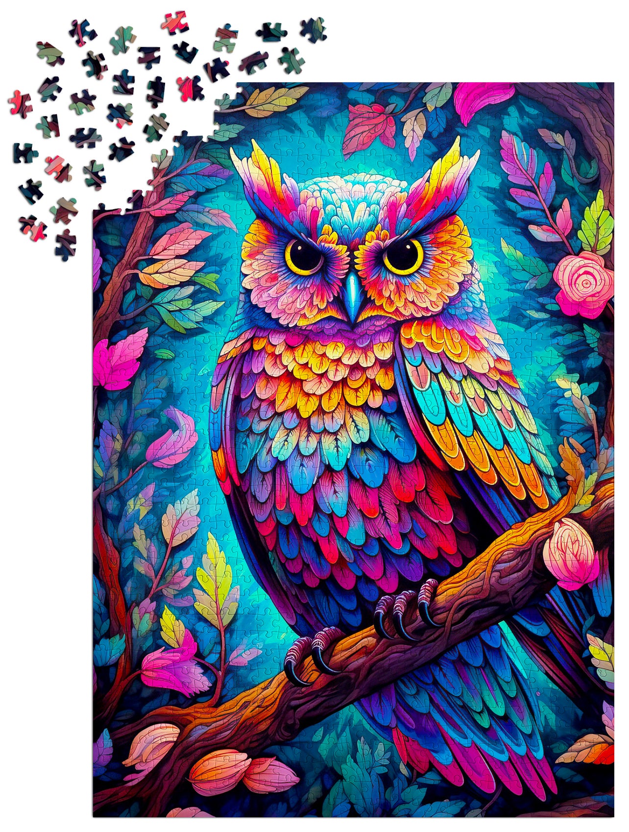1000 Pieces Jigsaw Puzzle - Dazzling Owl (2224)